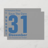 Carte postale moderne de sauvegarde de date (Devant / Derrière)