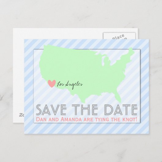 Carte postale moderne de sauvegarde de date (Devant / Derrière)