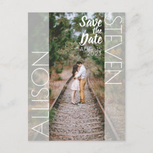 Carte postale moderne de save the date