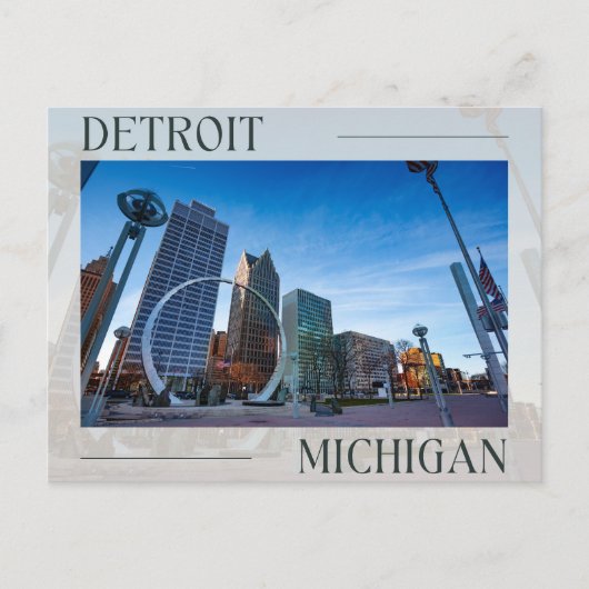 Carte postale moderne Detroit Landmark (Devant)