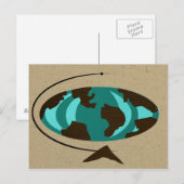 Carte postale moderne du milieu du siècle (Devant / Derrière)