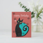 Carte Postale Moderne du milieu du siècle Chat Atomique Rétro Jo (Debout devant)