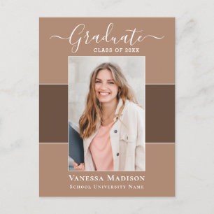 Carte Postale Moderne   Elegant 1 Faire-part de graduation photo