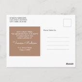 Carte Postale Moderne | Elegant 2 Faire-part d'obtention d'un di (Dos)