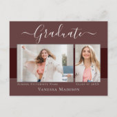 Carte Postale Moderne | Elegant 2 Faire-part d'obtention d'un di (Devant)