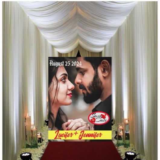 Carte postale moderne Elegant Custom Wedding Invit