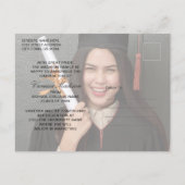 Carte Postale Moderne | Élégant Script Platinum Grey 2 Photo Gra (Dos)