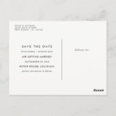 Carte Postale Moderne Enregistrer la date Annonces (Dos)