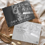 Carte Postale Moderne Enregistrer la date Blanc photo manuscrite<br><div class="desc">Mariage écrit à la main Enregistrer les cartes de dates qui ont une photo sur le devant et le dos. Les cartes Save the Date Fall, Automne, Hiver, Printemps ou Été contiennent une typographie manuscrite moderne lettrée cursive qui sont élégantes, simples et modernes à utiliser après que vous minimaliste simple...</div>