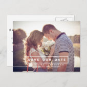 CARTE POSTALE MODERNE ET SIMPLE POUR ANNONCER LA D (Devant / Derrière)