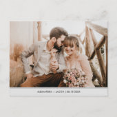 Carte postale moderne et simple pour annoncer la d (Devant)