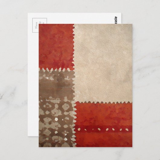 Carte Postale Moderne et tendance Abstrait (Devant / Derrière)