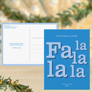 Carte Postale Moderne Fa La Ciel Bleu Simple Minimal Noël