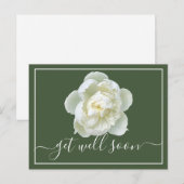 Carte Postale Moderne Fleurs Botaniques de Floraison de Pivoine  (Devant / Derrière)