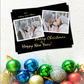 Carte postale moderne Foil Script 2 Photo Holiday