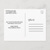 Carte Postale Moderne Fun Calliage Rouge 3 Photo Holiday (Dos)