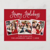 Carte Postale Moderne Fun Calliage Rouge 3 Photo Holiday (Devant)