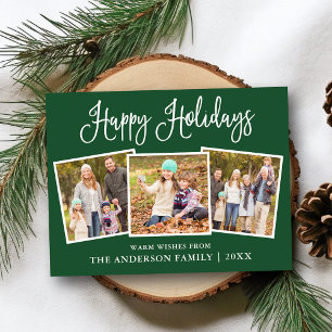 Carte Postale Moderne Fun Calliage Vert 3 Photo Vacances