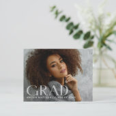 Carte Postale Moderne Gras Classé Transparent Texte Grad Photo (Debout devant)