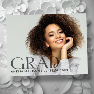 Carte Postale Moderne Gras Classé Transparent Texte Grad Photo