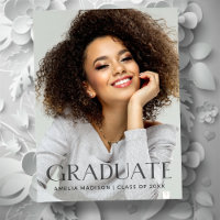 Moderne Gras foncé transparent Texte Grad Photo