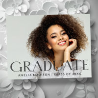 Moderne Gras foncé transparent Texte Grad Photo