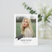 Carte Postale Moderne Gras minimaliste Faire-part Grad (Debout devant)