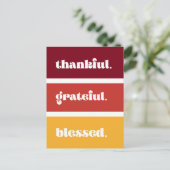 Carte Postale Moderne Grateful Thankful Blessed Action de grâce (Debout devant)