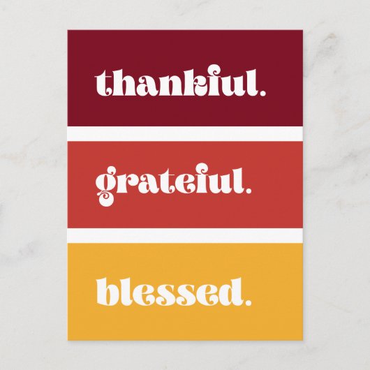 Carte Postale moderne Grateful Thanksgiving (Devant)