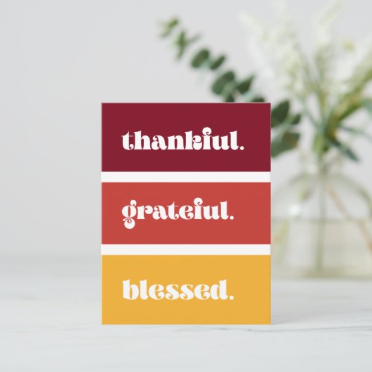 Carte Postale moderne Grateful Thanksgiving (Debout devant)