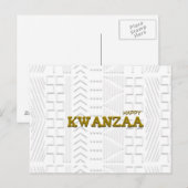 Carte Postale Moderne Happy Kwanzaa (Devant / Derrière)