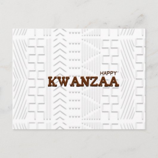 Carte Postale Moderne Happy Kwanzaa (Devant)