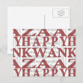 Carte Postale Moderne Happy Kwanzaa (Devant / Derrière)