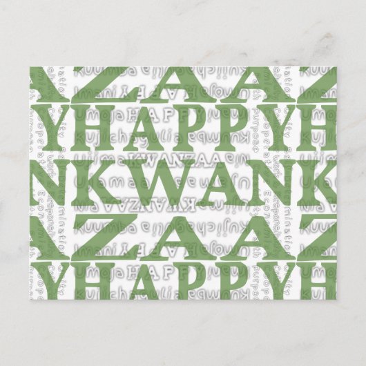 Carte Postale Moderne Happy Kwanzaa (Devant)