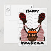 Carte Postale Moderne Happy Kwanzaa (Devant / Derrière)