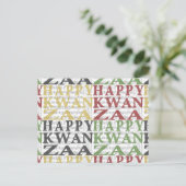 Carte Postale Moderne Happy Kwanzaa (Debout devant)