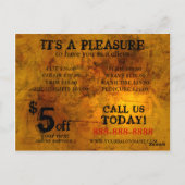 Carte postale moderne haut de gamme (Dos)