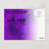 Carte postale moderne haut de gamme (Dos)