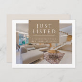 Carte Postale Moderne Immobilier Juste Listé (Devant / Derrière)