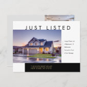 Carte Postale Moderne Immobilier Juste Listé (Devant / Derrière)