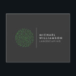 Carte Postale Moderne jardinier Paysage Arbuste Logo Gris foncé<br><div class="desc">Un motif arbuste vert abstrait est décalé à côté de votre nom ou nom d'entreprise pour un logo unique sur cette carte postale personnalisable pour les paysagistes ou les jardiniers. Idéal pour les cartes de remerciements aux clients, pour l'envoi d'annonces ou pour des promotions spéciales. Conçu pour les entreprises de...</div>