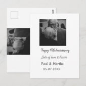 Carte Postale Moderne joyeux 40e anniversaire ajouter nom date p (Devant / Derrière)