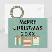 Carte postale moderne Joyeux Noël (Devant / Derrière)
