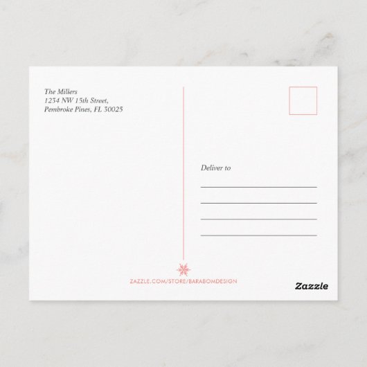 Carte postale moderne Joyeux Noël (Dos)