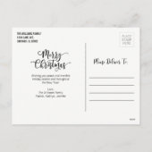 Carte postale moderne Joyeux Noël (Dos)