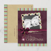 Carte postale moderne Joyeux Noël Pois (Devant / Derrière)