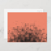 Carte Postale Moderne, ludique, motif géométrique urbain en cerc (Devant / Derrière)