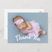 Carte postale moderne Merci bébé Faire-part de nai (Devant / Derrière)