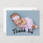 Carte postale moderne Merci bébé Faire-part de nai (Devant / Derrière)