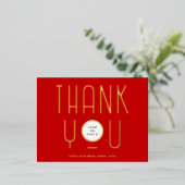 Carte postale moderne Merci d'affaires Foil (Debout devant)